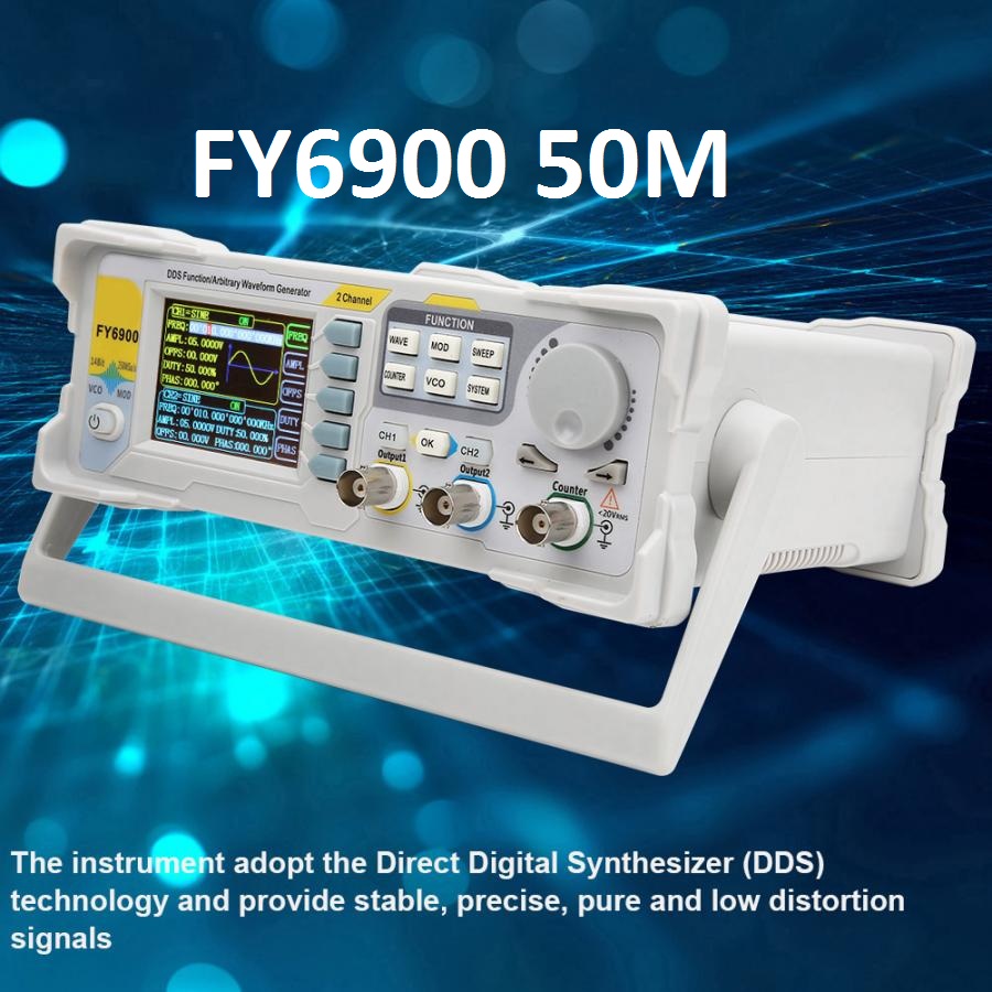 Feelelec FY6900 0-60MHz Função - Dual Channel Arbitrary Waveform Function Generator 60Mhz avaliação e preço