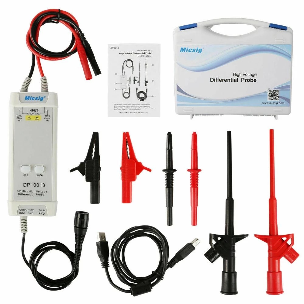 2025Micsig Osciloscópio 1300V  - High Voltage Differential Probe 100Mhz 1300V avaliação e preço