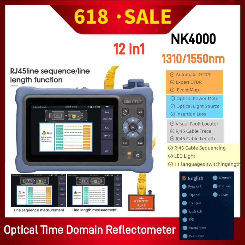 MINI OTDR 1310/1550nm 26/24dB  - Optical Time Domain Reflectometer Otdr 1310 1550Nm avaliação e preço