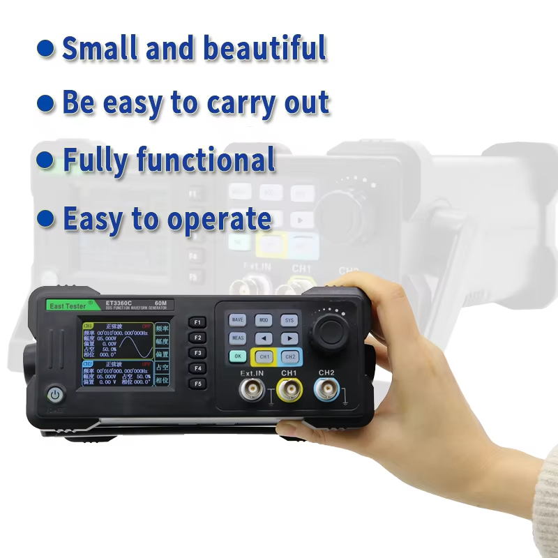 East Tester ET3320/40/60C Mini - Dual Channel Arbitrary Waveform Function Generator 60Mhz avaliação e preço