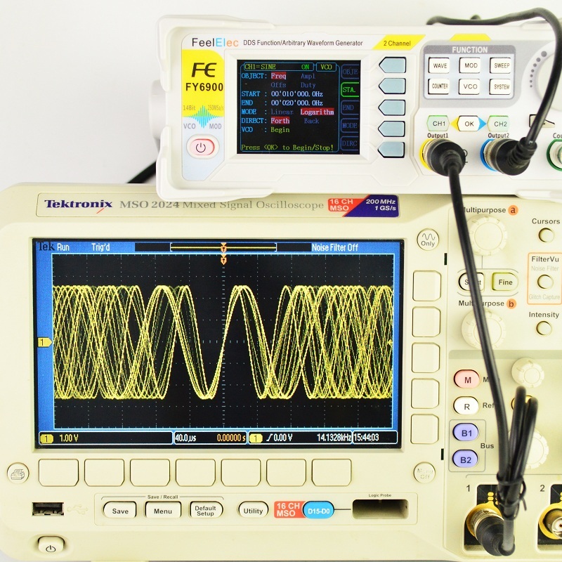 Gerador de Sinal Digital FY690 - Dual Channel Arbitrary Waveform Function Generator 60Mhz avaliação e preço