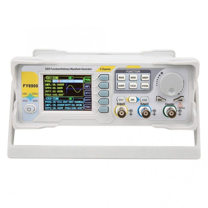 Gerador de Sinal Digital FY690 - Dual Channel Arbitrary Waveform Function Generator 60Mhz avaliação e preço