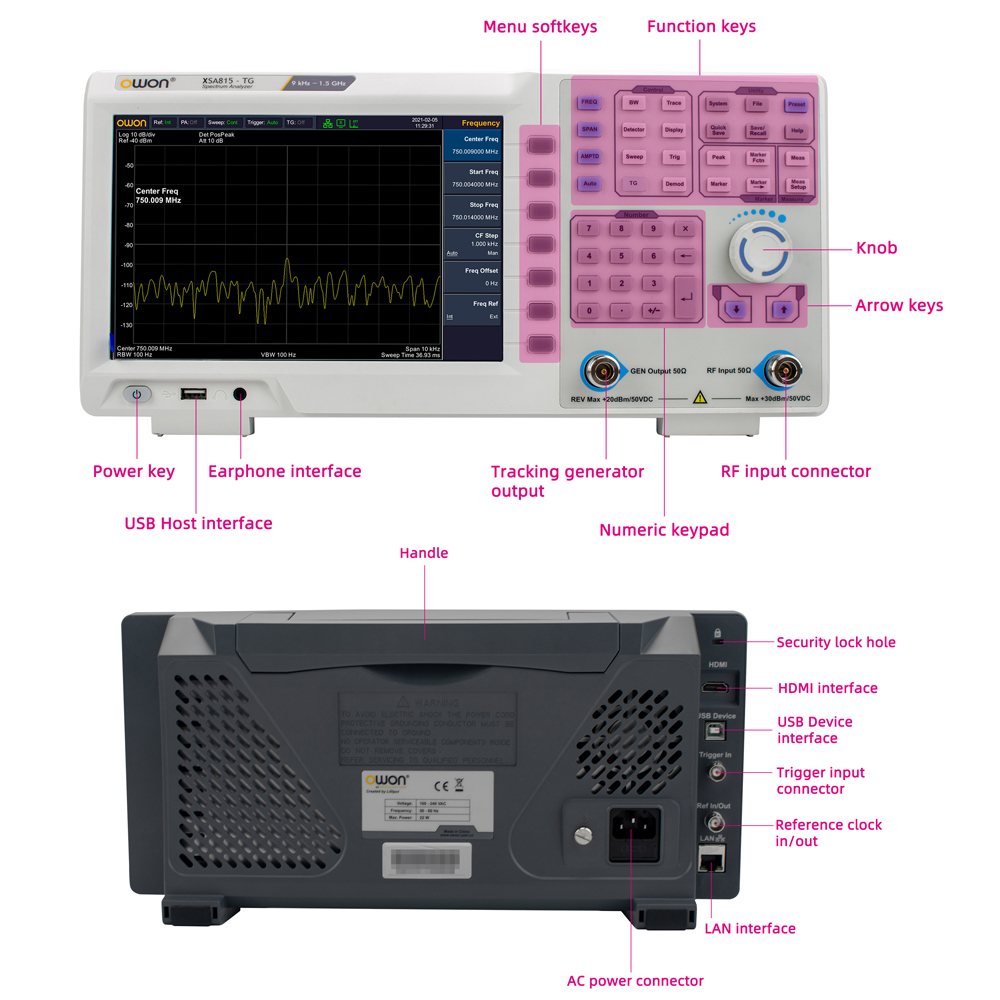 Analisador de Espectro Digital - Spectrum Analyzer Tracking Generator 1.5Ghz avaliação e preço