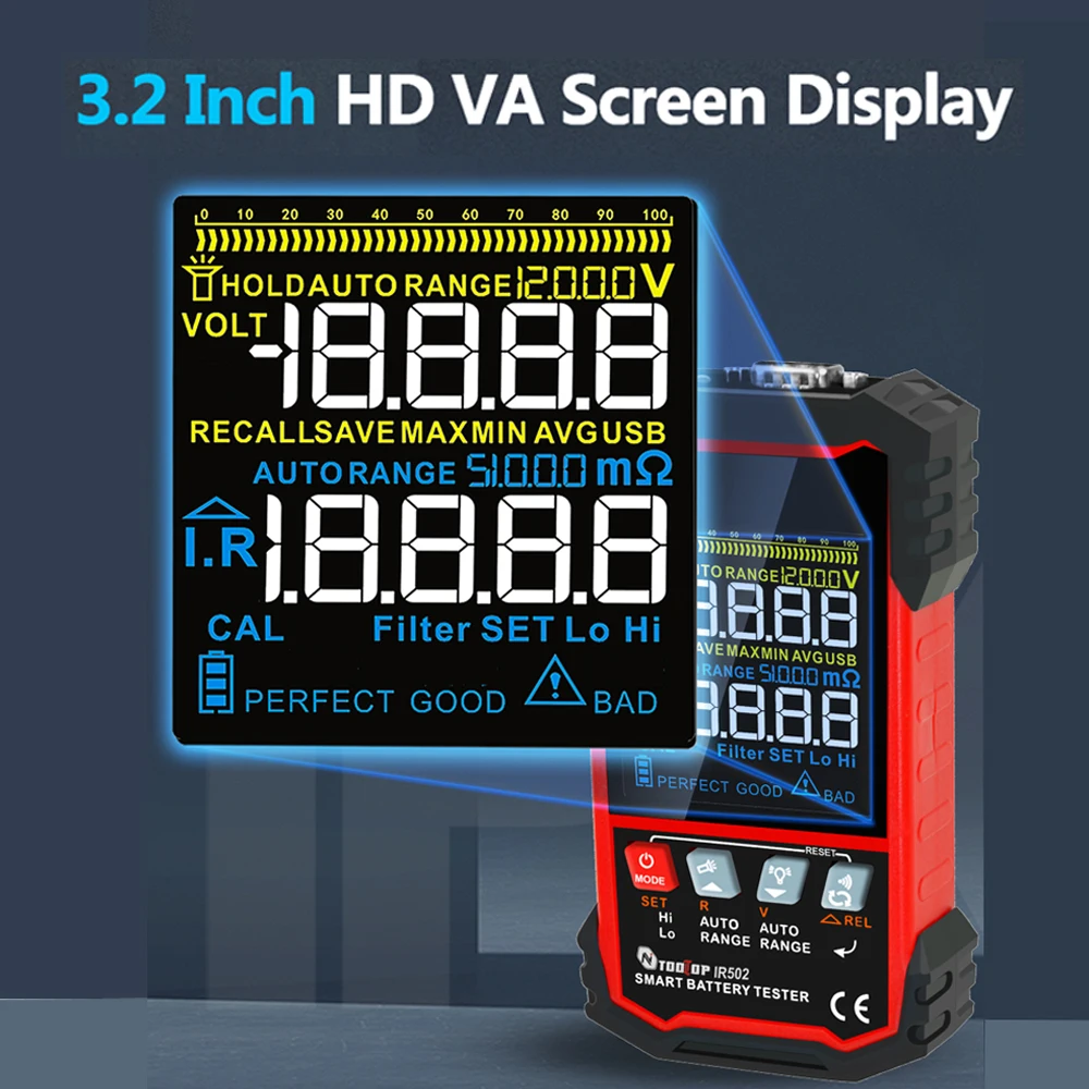 TOOLTOP-Resistência Interna Te - Battery Internal Resistance Tester Four Wire avaliação e preço