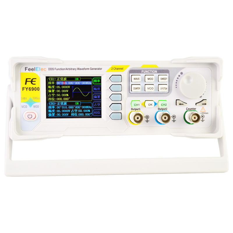 Dual Channel DDS Função Arbitr - Dual Channel Arbitrary Waveform Function Generator 60Mhz avaliação e preço