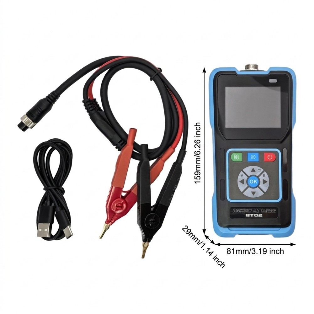 BT02 Testador de Resistência I - Battery Internal Resistance Tester Four Wire avaliação e preço